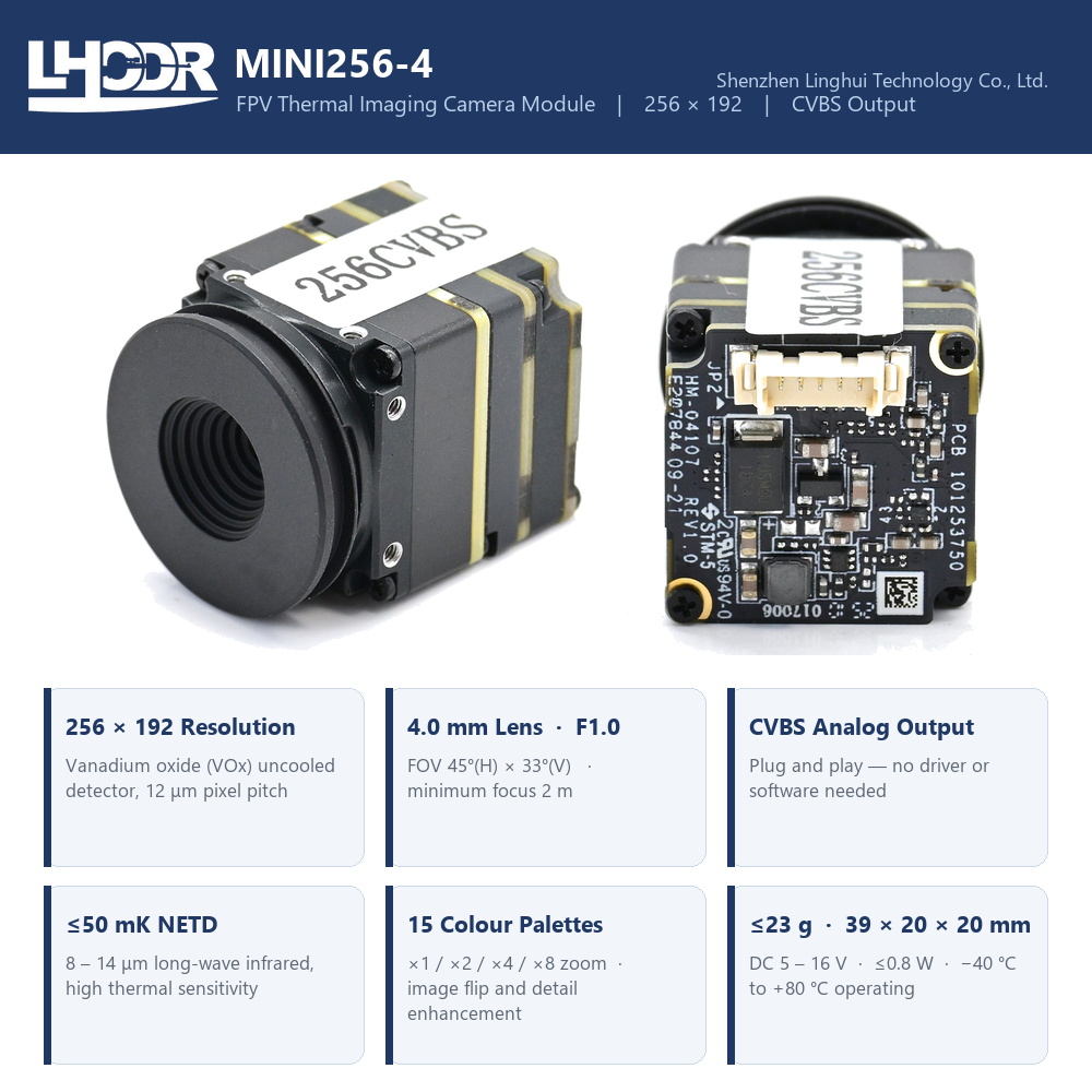 Thermal Camera Module for FPV  - đánh giá và giá Thermal Module 640X512 Core