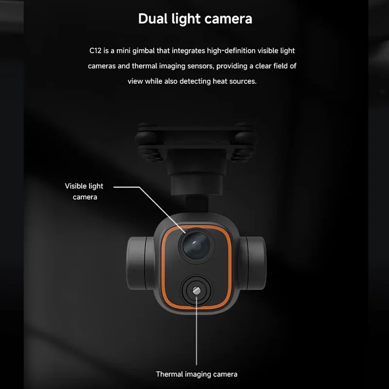Skydroid C12 2K HD Thermal Ima - đánh giá và giá Thermal Imager Drone Gimbal