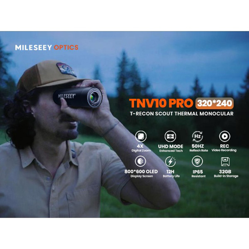MILESEEY TNV10 PRO 320×240 Res - đánh giá và giá Hunting Thermal Imaging Scope